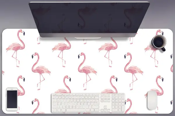 PVC Schreibtischmatte Flamingos