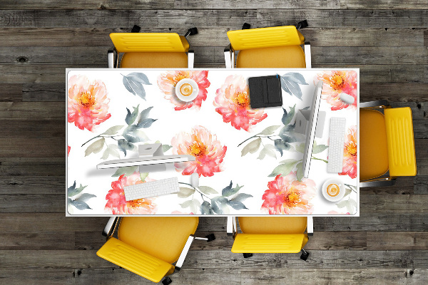 Büro-Schreibtischmatte Frühlingsblumen