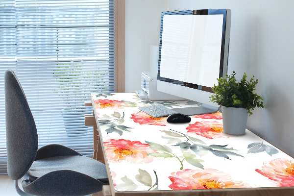 Büro-Schreibtischmatte Frühlingsblumen