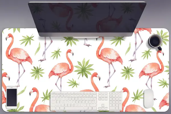 Schreibtischunterlage Flamingos