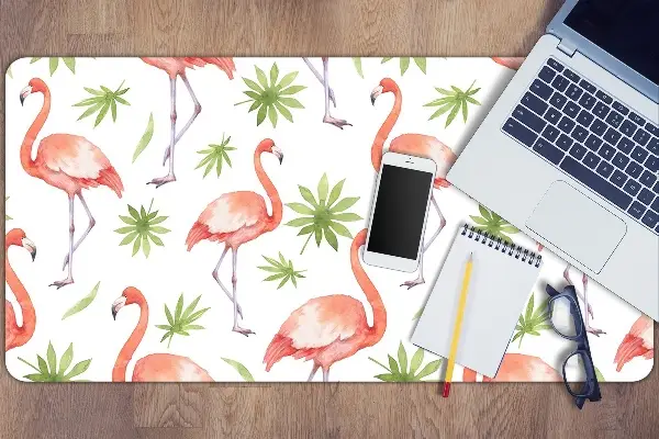 Schreibtischunterlage Flamingos