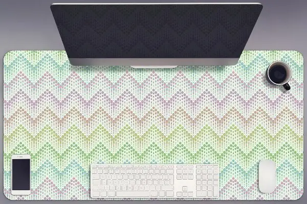 Schreibtischunterlage Punkte in Herringbone.