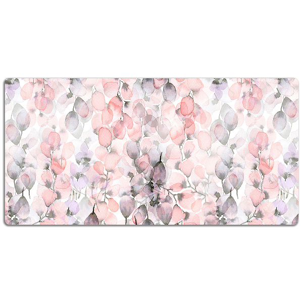 Schreibtisch Unterlegmatte Blumen gemalt