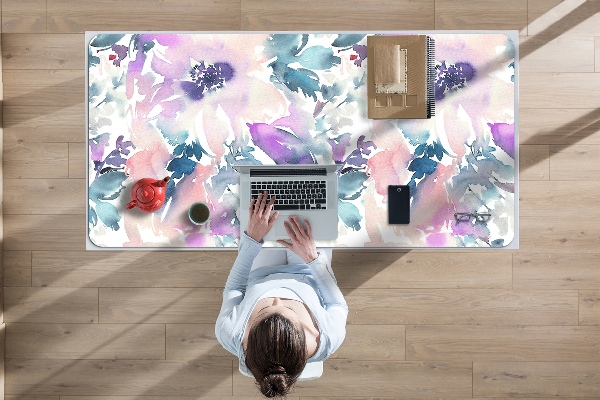 Büro-Schreibtischmatte Blumengarten