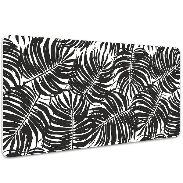 PVC Schreibtischmatte Schwarze Blätter