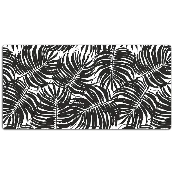 PVC Schreibtischmatte Schwarze Blätter