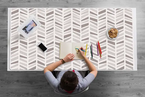 Schreibtischunterlage Geometrie in Herringbone.