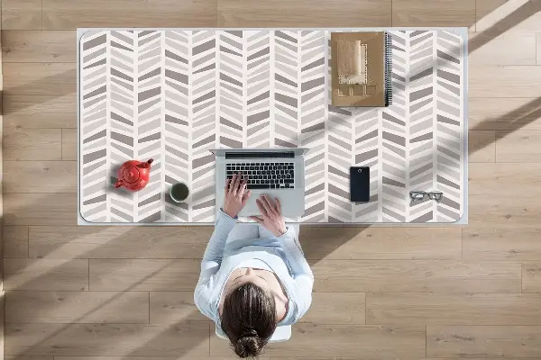Schreibtischunterlage Geometrie in Herringbone.