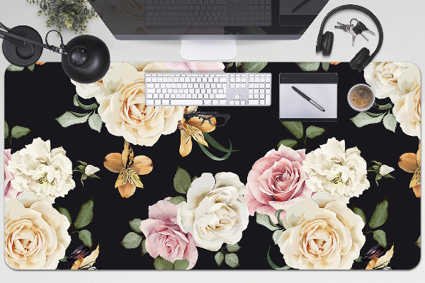 Büro-Schreibtischmatte Vintage Rosen