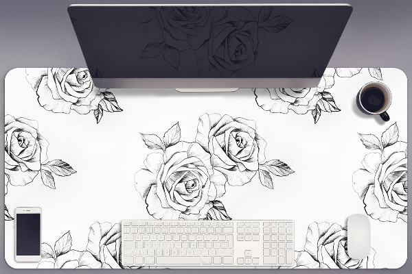 Schreibtischunterlage Rosen