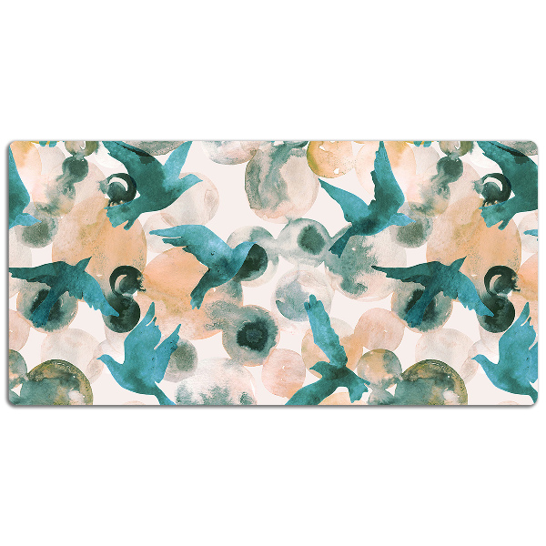 Schreibtischunterlage Aquarellvögel