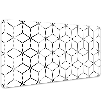 Schreibtischunterlage Graue Würfel