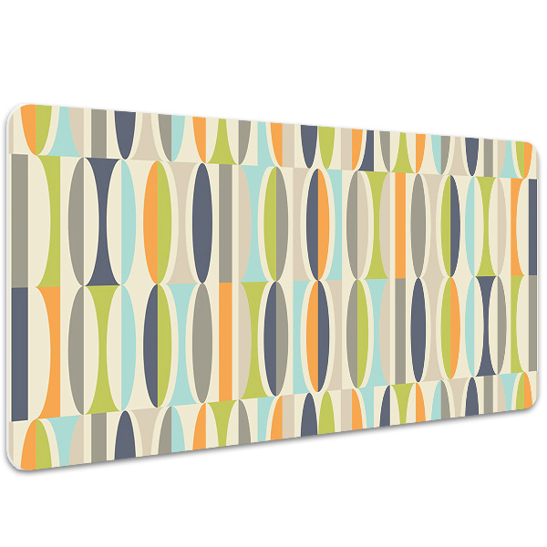PVC Schreibtischmatte Retro-Muster
