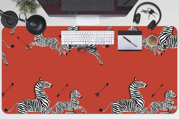 PVC Schreibtischmatte Zebra