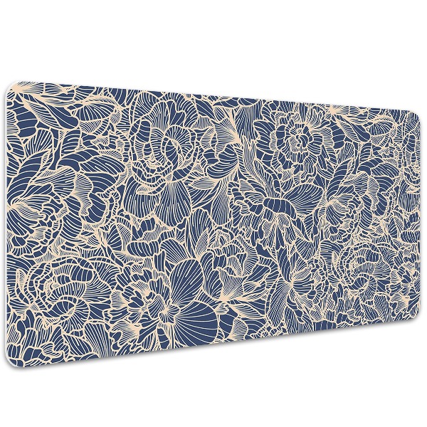 Schreibtischunterlage Blaue Blume