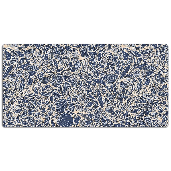 Schreibtischunterlage Blaue Blume