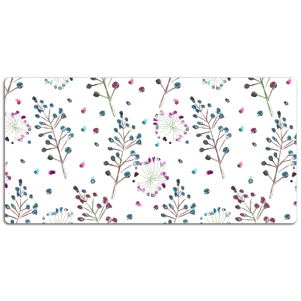 Schreibtisch Unterlegmatte Blumen