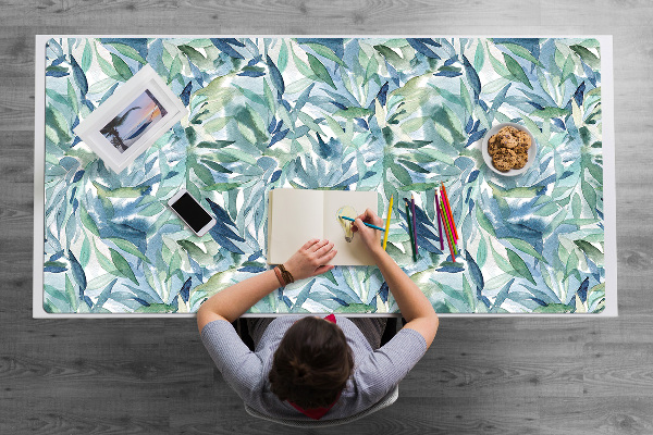 Büro-Schreibtischmatte Pastellblätter