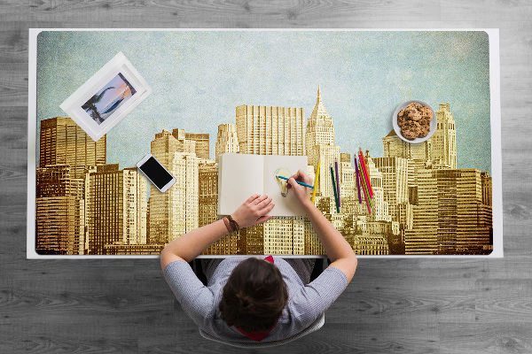 Büro-Schreibtischmatte Manhattan Wolkenkratzer