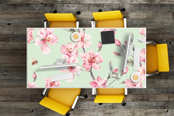 Büro-Schreibtischmatte Kirschblüten