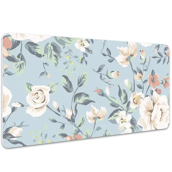 Schreibtischunterlage Vintage-Art-Blumen