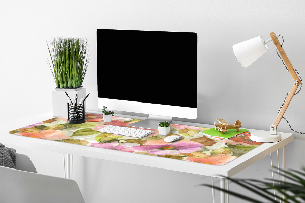 Büro-Schreibtischmatte Lackierte Blumen