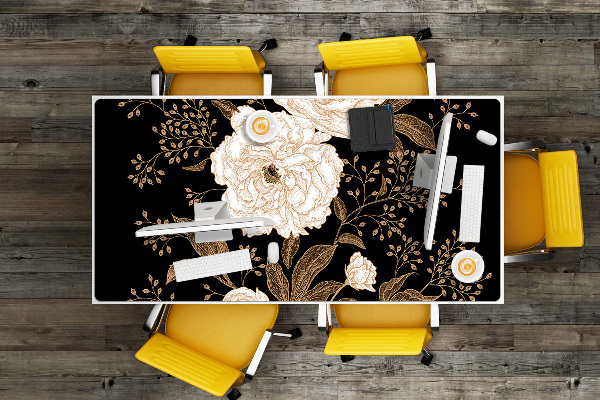 Schreibtisch Unterlegmatte Retro-Stil-Rosen