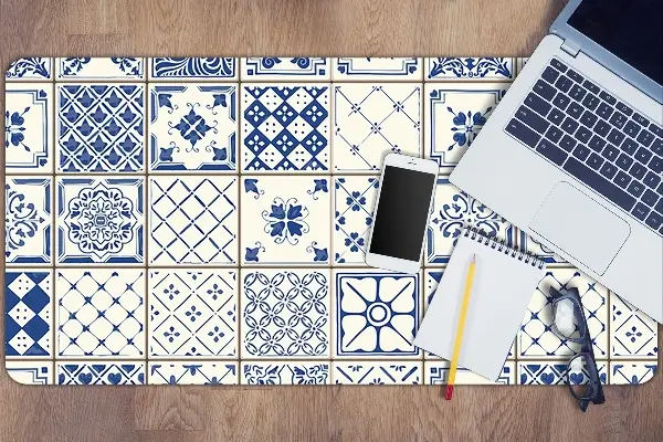 Büro-Schreibtischmatte Azulejos Fliesen