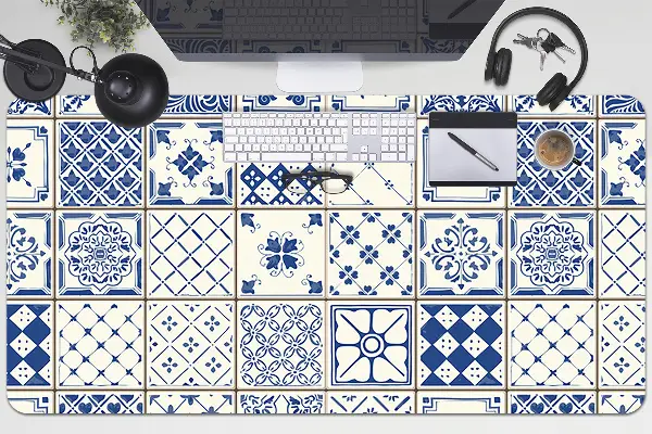 Büro-Schreibtischmatte Azulejos Fliesen