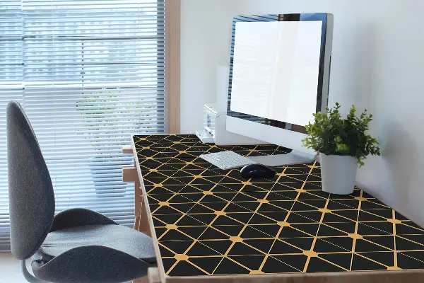 Schreibtisch Unterlegmatte Hexagonal