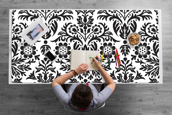 Büro-Schreibtischmatte Blumenmuster