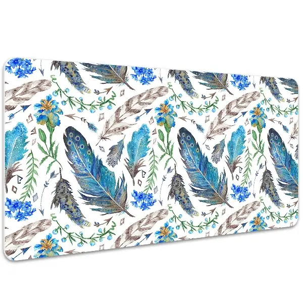 PVC Schreibtischmatte Vogelfedern
