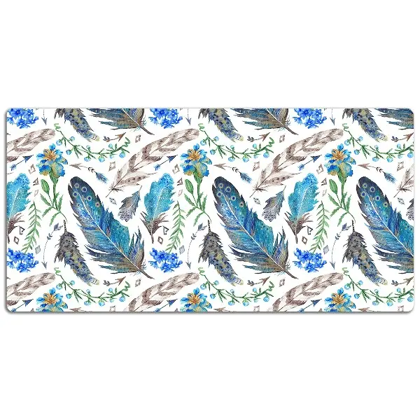 PVC Schreibtischmatte Vogelfedern