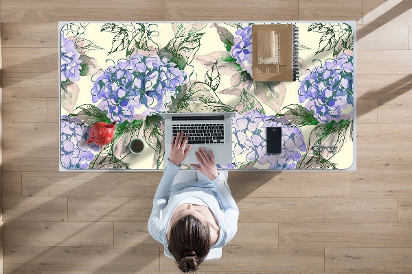 PVC Schreibtischmatte Hortensie