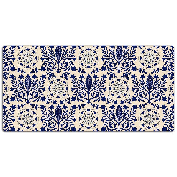 PVC Schreibtischmatte Blaues Muster