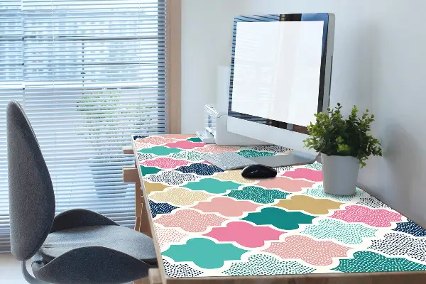 Büro-Schreibtischmatte Buntes Muster