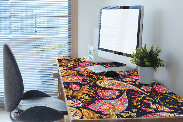 Büro-Schreibtischmatte Buntes Paisley.