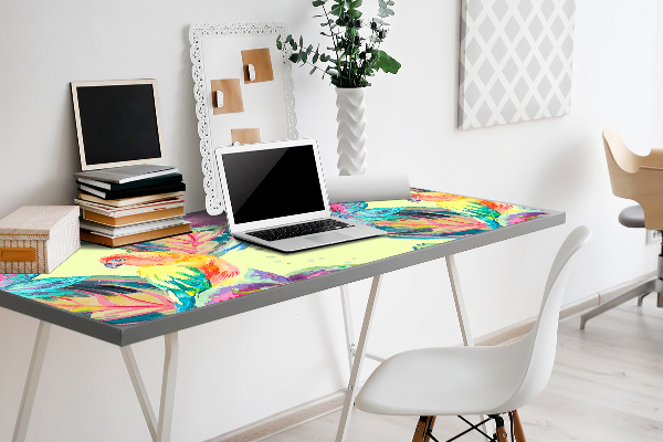 PVC Schreibtischmatte Bunte Papageien