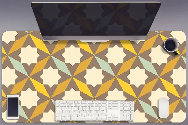 Schreibtisch Unterlegmatte Retro-Muster