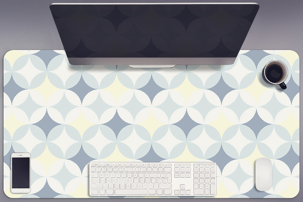 Schreibtisch Unterlegmatte Retro-Muster
