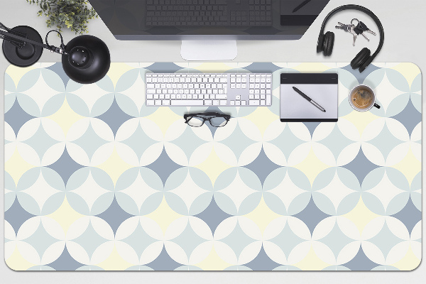 Schreibtisch Unterlegmatte Retro-Muster