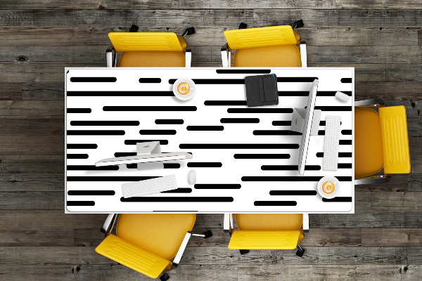 PVC Schreibtischmatte Gestrichelt