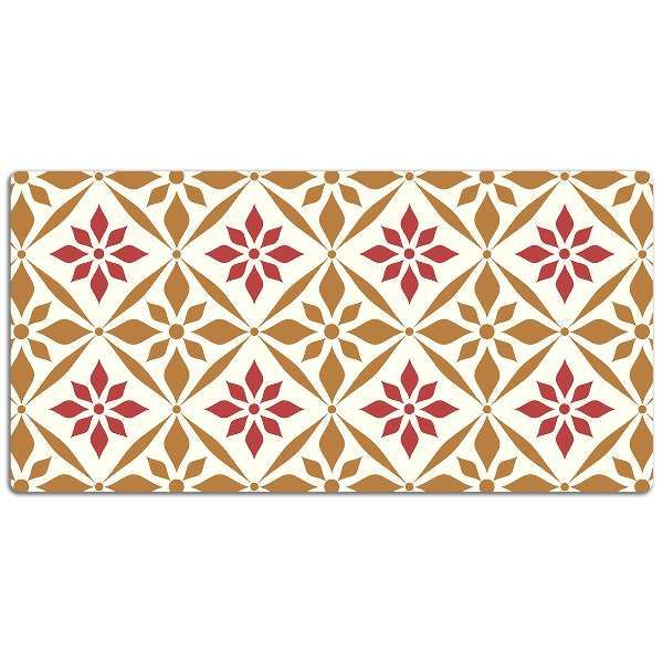 Schreibtisch Unterlegmatte Blumenmuster