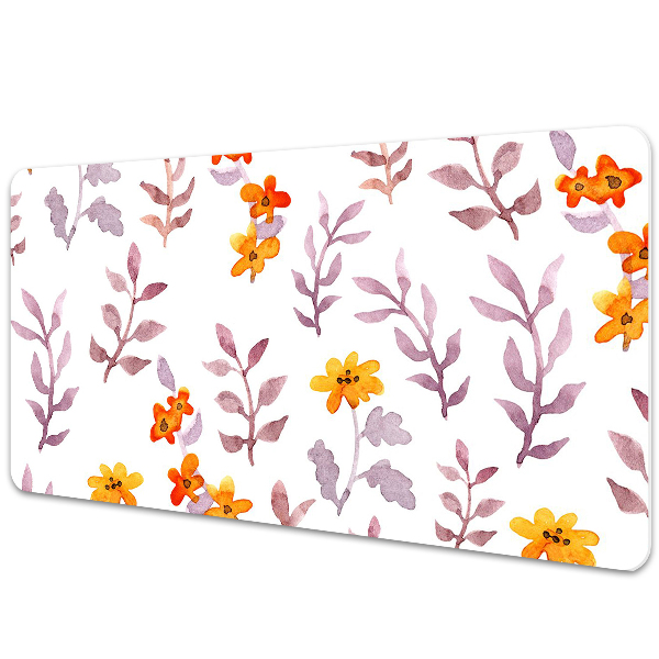 PVC Schreibtischmatte Lackierte Blumen