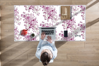 Büro-Schreibtischmatte Pinke Blumen