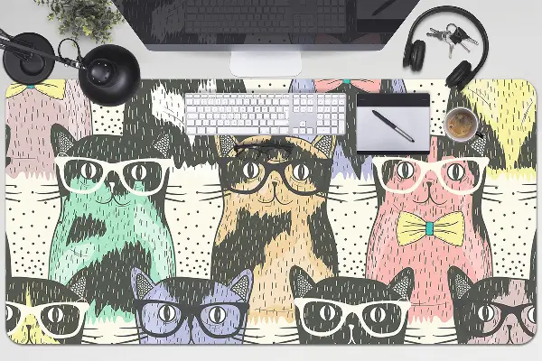 Schreibtisch Unterlegmatte Katzen
