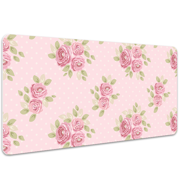 Büro-Schreibtischmatte Rosa Bouquet