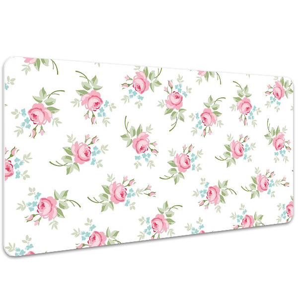 PVC Schreibtischmatte Kleine Blumen