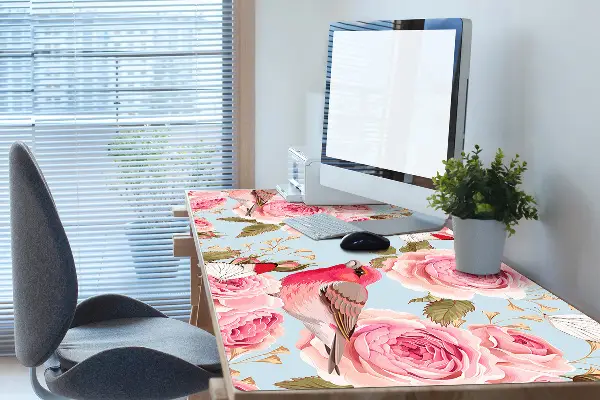 Büro-Schreibtischmatte Englische Rosen