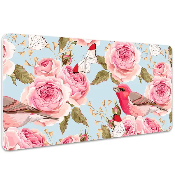 Büro-Schreibtischmatte Englische Rosen